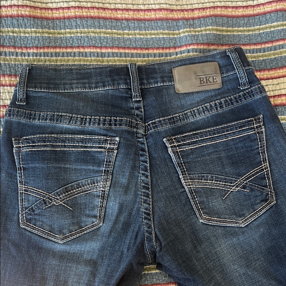 BKE Indigo Denim Jeans with Contrast Stitching